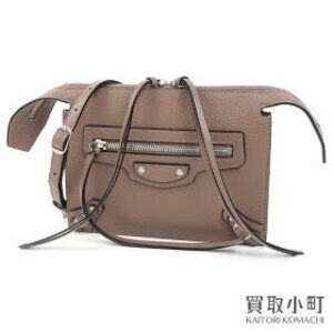 Balenciaga Neo Classic Shoulder Bag Taupe Calfskin